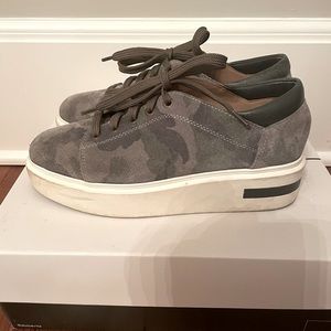 Linea Paolo camo wedge sneakers